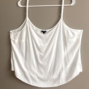 Women’s Plus White Challis Cami
